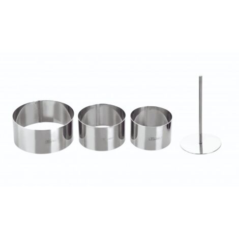 SET 3 AROS 7-8-10CM + PISADOR 7CM