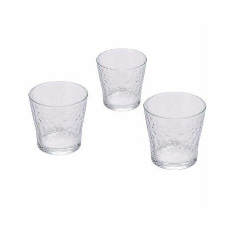 SET 3 BICCHIERI VETRO BUBBLE 290ML