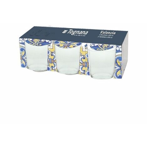 Set 3 Bicchieri Vetro Trasparente 210 Cc Vetro Trasparente