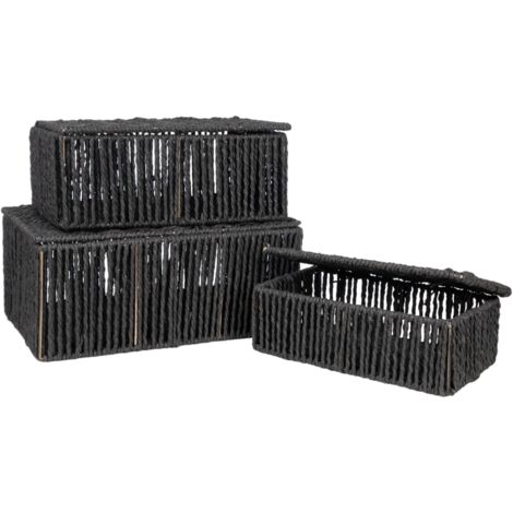 Set 3 Boîtes à Cordes Noires