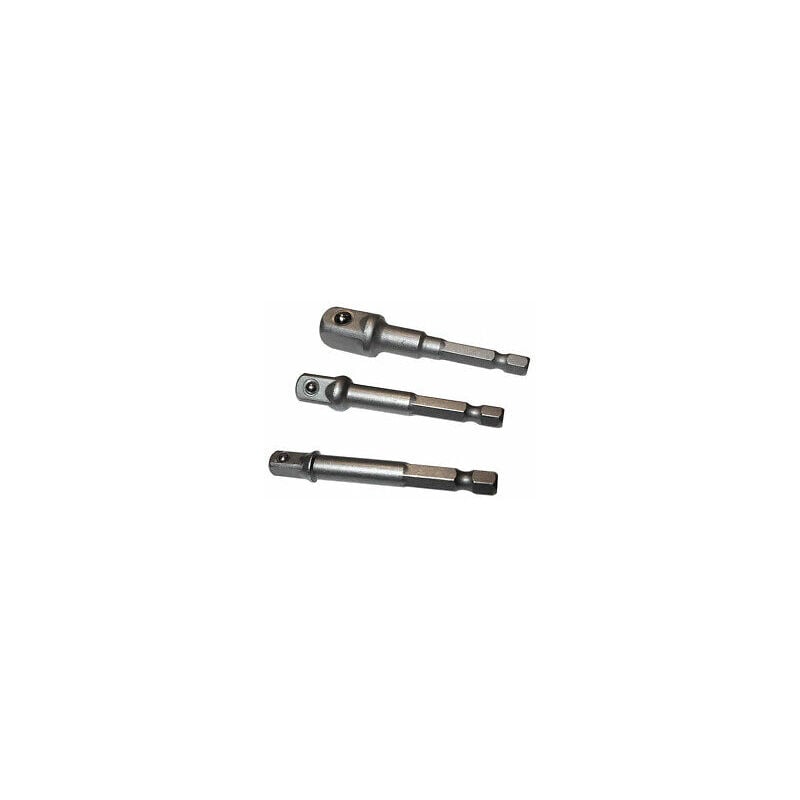 Set 3 Bussole Inserto Prolunga Per Trapano Avvitatore Attacco 1/2'' 1/4'' 3/8''