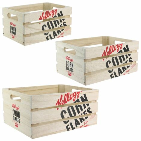 Caja de Madera Decorativa Vintage set de 3, Caja Almacenamiento