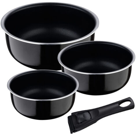 SET 3 CAZOS (16+18+20cm) CLICK & COOK BERGNER