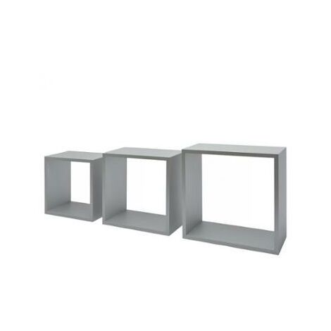 SET 3 CUBI ALLUMINIO 30X27X24CM
