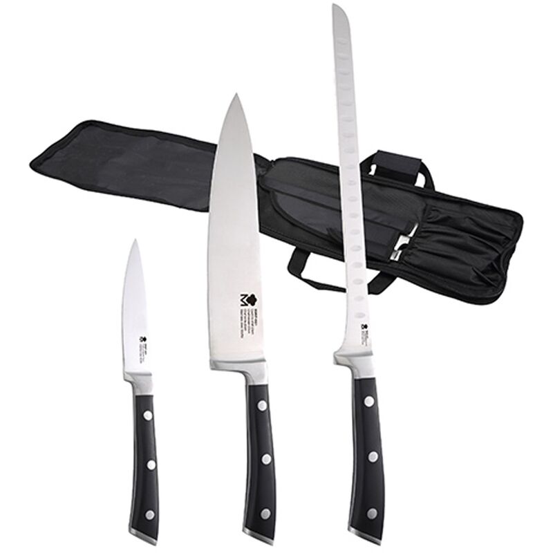 

Set 3 cuchillos de cocina en acero inoxidable Bergner colección Foodies