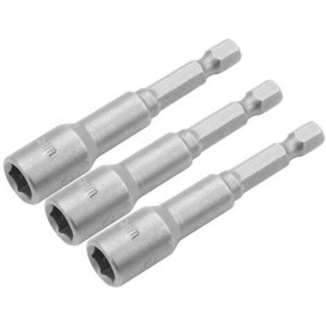 SET 3 EMBOUTS MAGNETIQUES 1/4'' 6MM TOLSEN