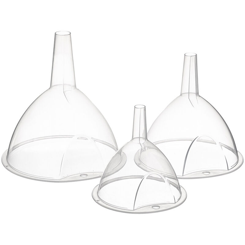 

Set 3 embudos de plastico transparente - Five Simply Smart