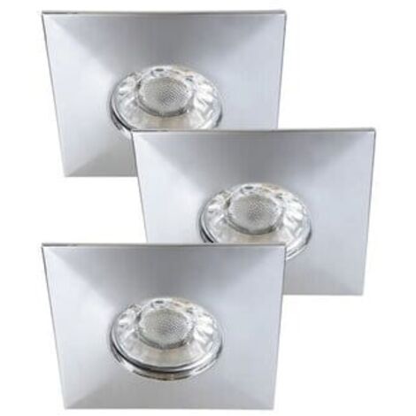 Set 3 faretti LED 4W 3000K IP44 cromo Rabalux Randy 1079