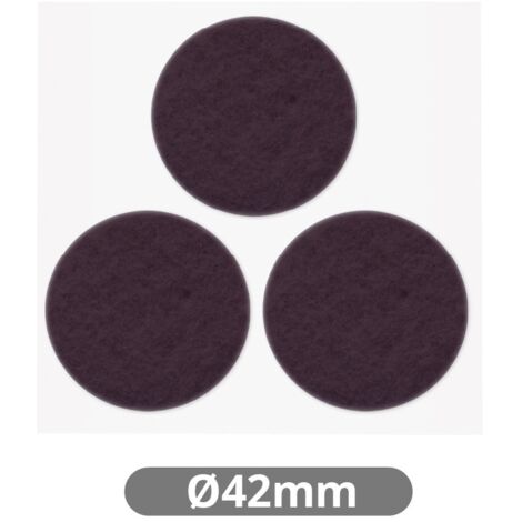 Set 3 fieltros adhesivos redondos Ø42mm Marron GSC 003802763