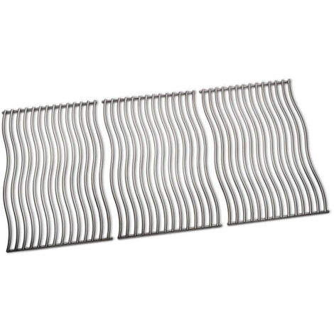 Set 3 grilles Wave inox pour barbecue Napoleon Rogue 625