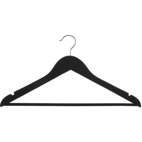 Set 3 grucce in legno e gomma antiscivolo nero