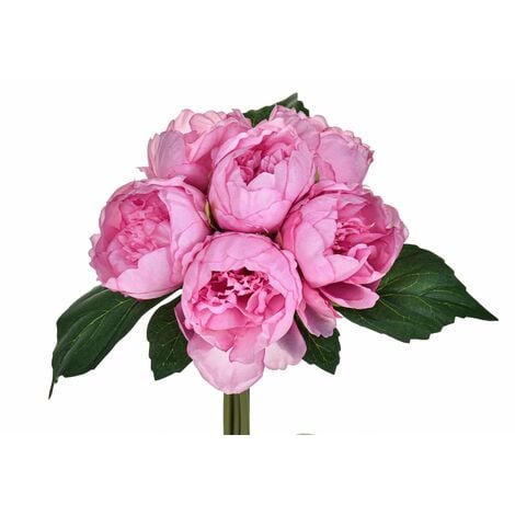 Testa di peonia di seta 1 pezzo, peonie artificiali, set di teste di peonia  rosa, diametro 16 cm / 6,3'', fiori artificiali, fiori finti, peluria di  pesca di seta -  Italia