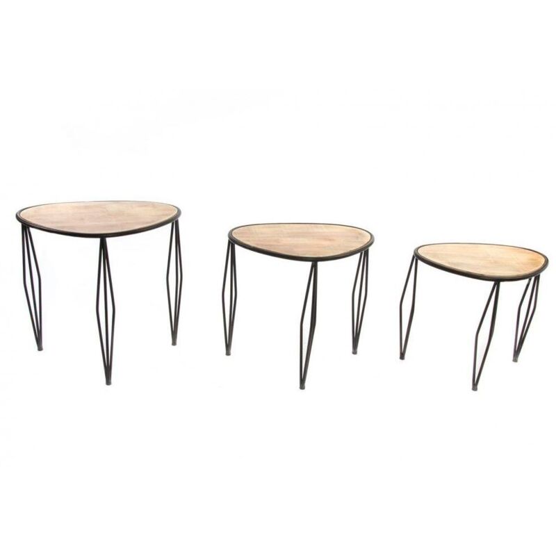 

Set 3 Mesitas Lanai Ancho: 60 Cm | 54 Cm | 49 Cm X Largo: 41 Cm | 37 C