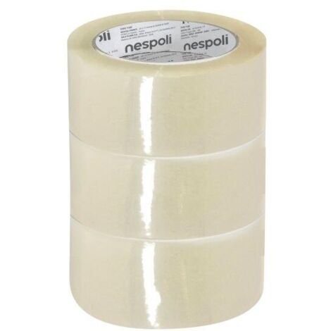 SET 3 NASTRI DA IMBALLO TRASPARENTE