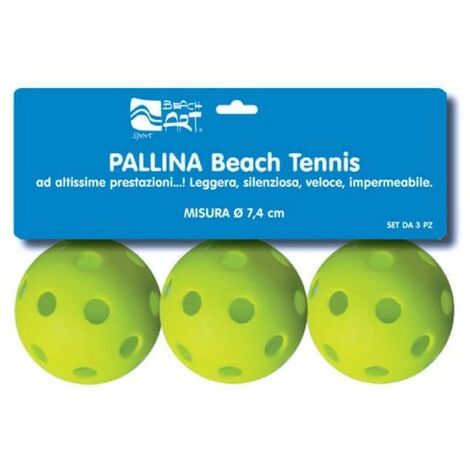 Set 3 palline verdi da beach tennis