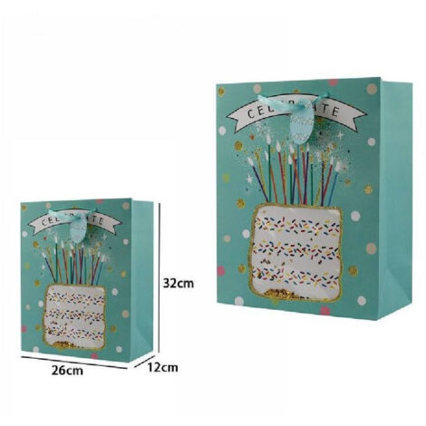 Set 3 Pcs Enveloppes Cadeaux 26x32x12 Cm 65910 Diverses Fantaisies Fête D'anniversaire