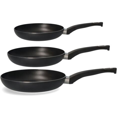 Set 3 Pentole Antiaderenti "BASIC LINE" Cucina Gourmet