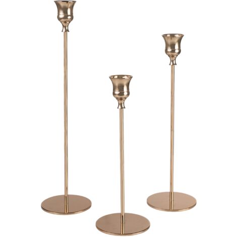 Set 3 Portavela Metal Dorado 843661