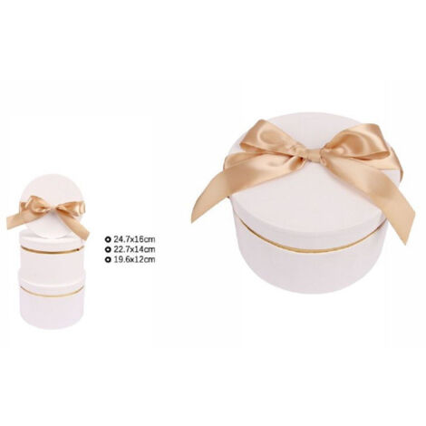 Set 3 Pz Boîtes Boîtes Cadeaux De Différentes Tailles