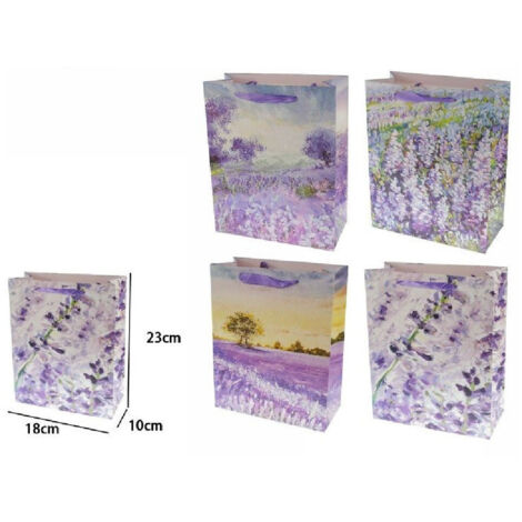 Set 3 Pz Buste Borsa Da Regalanda 23x18x10cm Sacchetto 69965 Varies Fantasie