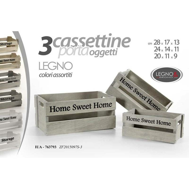 Set 3 pz cassette assortite CM.27X23X19