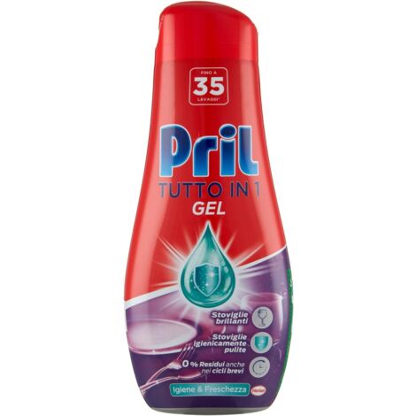 SET 3 PZ PRIL GOLD GEL PER LAVASTOVIGLIE IN FORMATO DA 630ML IGIENE E FRESCHEZZA