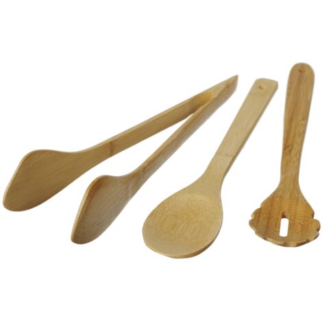 Set 3 pz utensili da cucina di bamboo