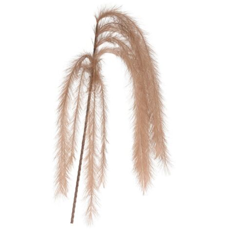 Set 3 Rami con Piume Marrone Chiaro per decorazioni Interne ed Esterne h 130 cm