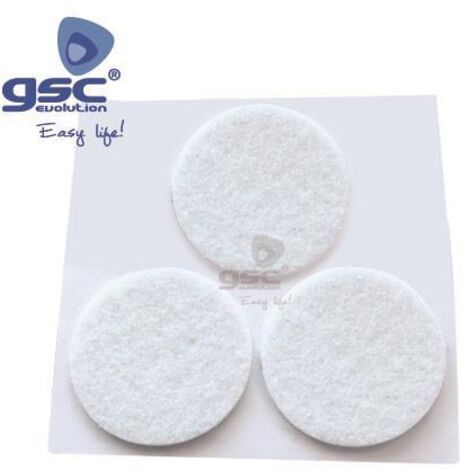 Set 3 runde Klebefilz Ø42mm Weiß GSC 003802756