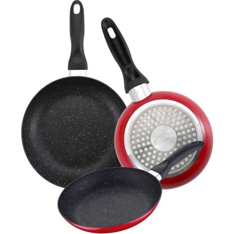 SET 3 SARTENES AL PRENS MARB IND RED&MARBLE SAN IGNACIO