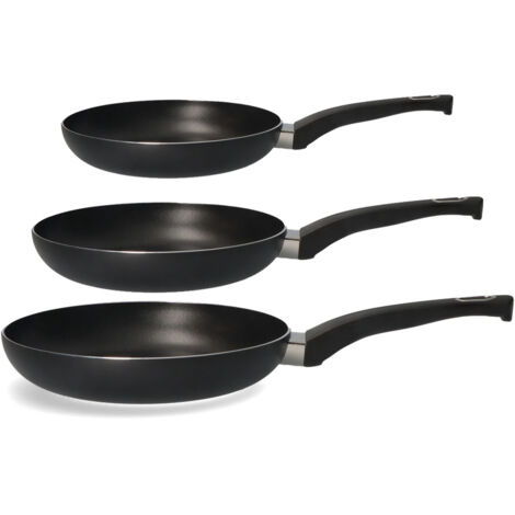 Set 3 sartenes antiadherentes basic line gourmet kitchen