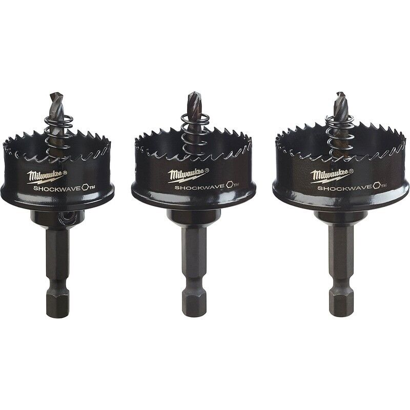 Metabo - Set de 3 scies à cloches shockwave pour métal diamètre 22 / 29 / 35mm - milwaukee