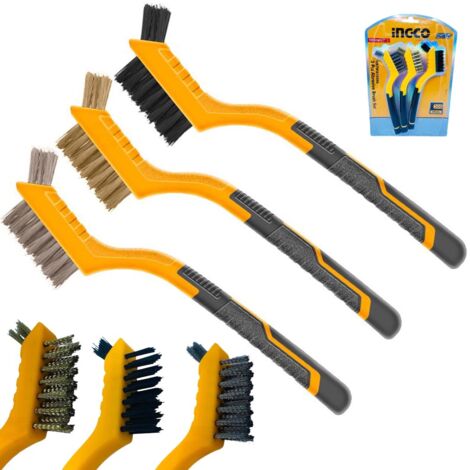 SET 3 SPAZZOLE 180MM - HKTWB10306 INGCO