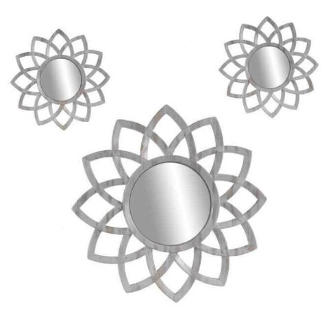 Set 3 Specchi Parete Decoratio Antical Analytics Gira 20-35cm 836909