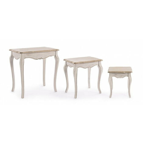 Set 3 Tavolini Clarisse in Legno