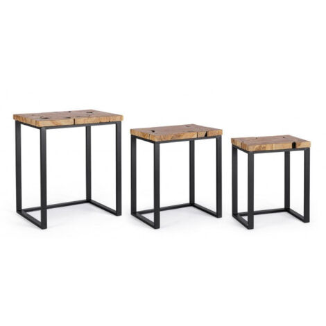 Set 3 Tavolini Elwood in Legno