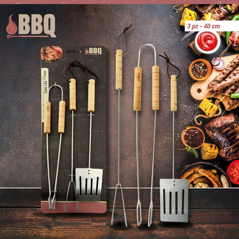 Set 3 Utensili Per Barbecue
