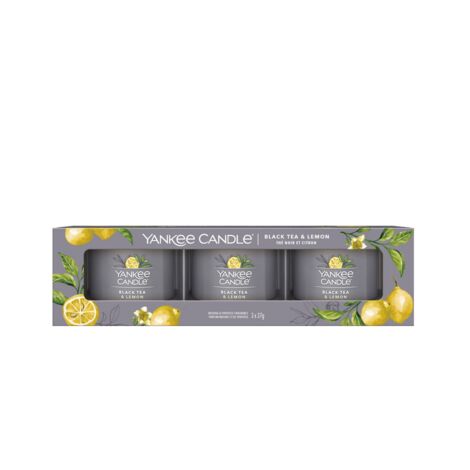 Set 3 yankee candela filled black tea & lemon 1632042e