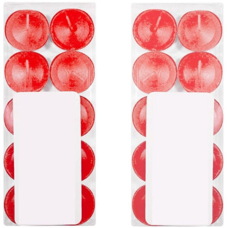 Set 30 Bougie Bougie Parfumée Fraise Fraise Rouge Parfum