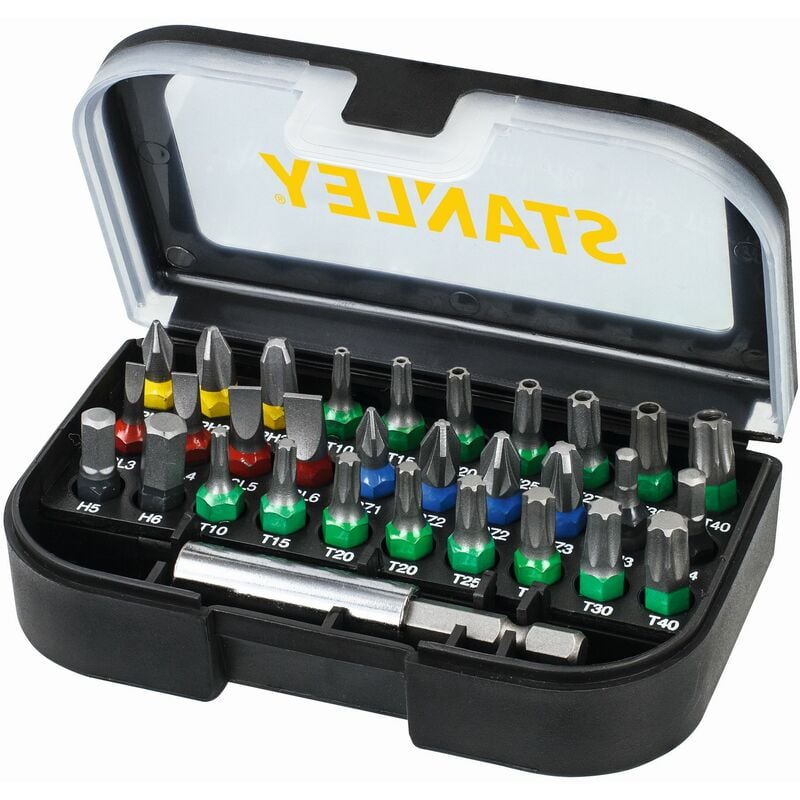 Black&decker - Jeu de 31 tournevis stanley STA60490-XJ