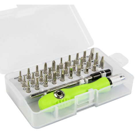 Set (32-teilig/Set) Professionelles 32-in-1-Schraubendreher-Set, multifunktionales Demontagewerkzeug, tragbares Elektronikreparaturwerkzeug für Mobiltelefone