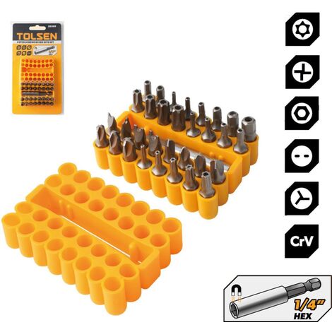Coffret De 32 Embouts Pour Visseuse - Porte-Embout Automatique Et Adaptateur Pour Vis De Sécurité