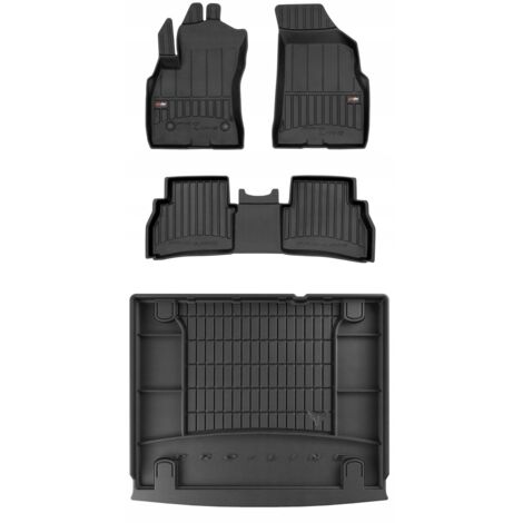 SET 3D Alfombrillas y alfombrillas Fiat Doblo 2 Familiar 2010-2020