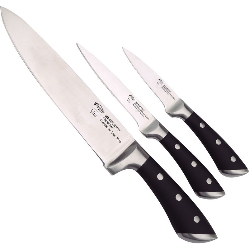 

Bergner - Set 3pc cuchillos acero inoxidable Vita