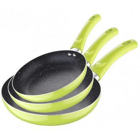 SET 3PC SARTEN (20+24+28CM) ALUMINIO PRENSADO VERDE MOLEN