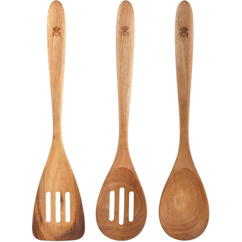 

Set 3pcs utensilios de cocina acacia
