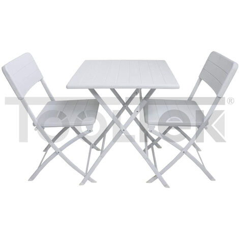 SET 3pz BISTROT ESTERNO TAVOLO PIC NIC 2 SEDIE PIEGHECOLI GIARDINO