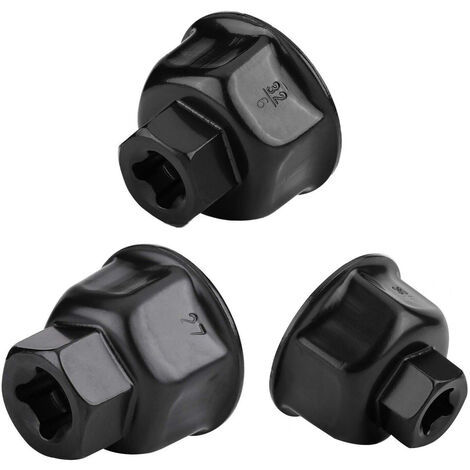 Set 3PZ Chiave A Tazza Per Smontaggio Filtro Olio Auto 27 32 36mm 3/8" FS-220002