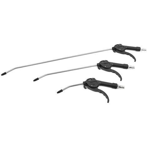 SET 3pz PISTOLE GONFIAGGIO UGELLI LUNGHI  ARIA COMPRESSA ATTACCO RAPIDO G03127