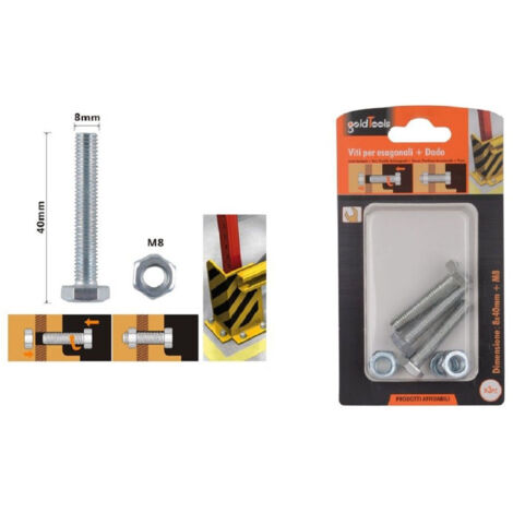 Set 3pz Vites For External External Testin 8 X 40 Mm With Daid M8 90921